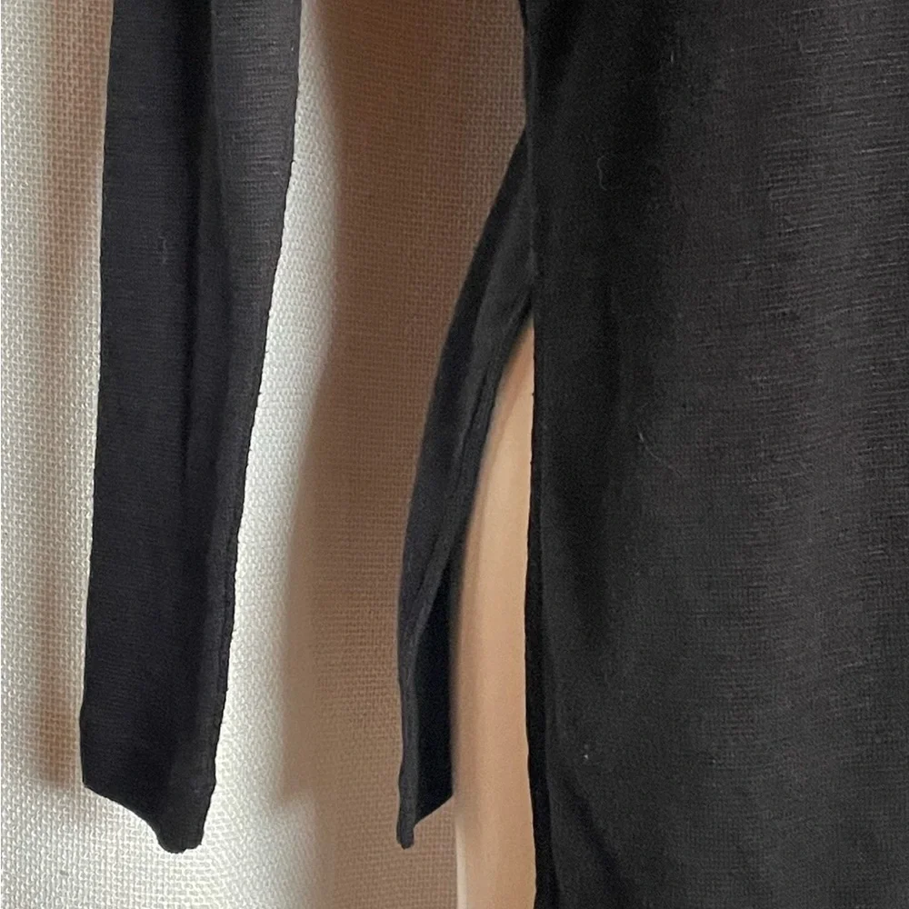 J Crew Vintage Fleece black turtleneck